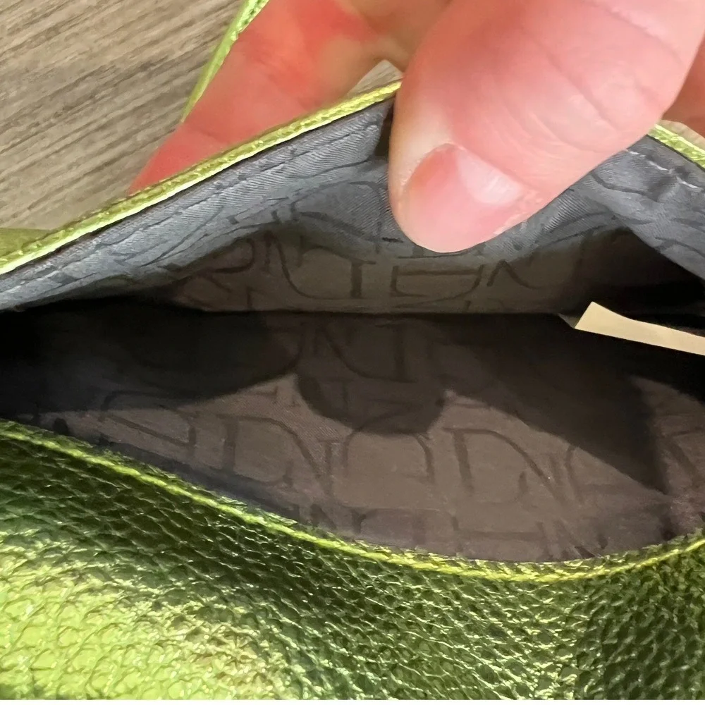 Disney Danielle Nicole Tinkerbell Metallic Green Wallet‎ Clutch Crossbody Bag - Picture 6 of 10
